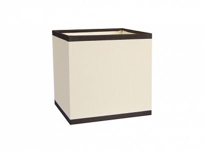 Lampenschirm 12x12x12H L0W ECRU