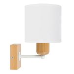 Weiße Wandlampe aus Holz CL-WAND-WE10x10BU-WE LED Wandleuchte - 3