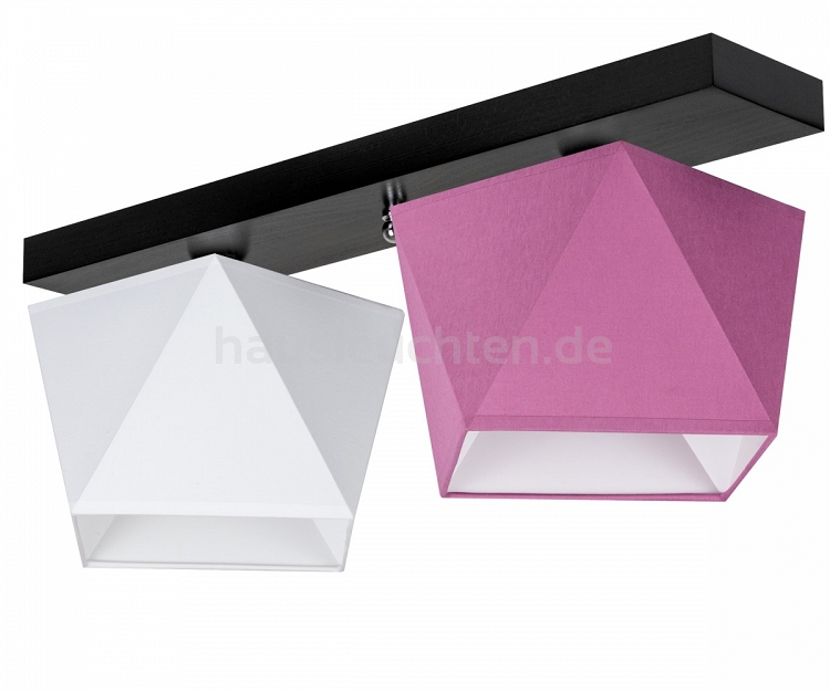 Deckenlampe DIA23WEROD Deckenleuchte Weiß Rosa