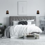 Schwarze Wandlampe mit Zugschalter aus Metall SHWAND-OST1010MO Wandleuchte - 2