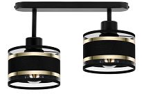 Schwarze Deckenlampe mit zwei Lampenschirme schwarz TI-3306SC-SCSC Deckenleuchte - 3