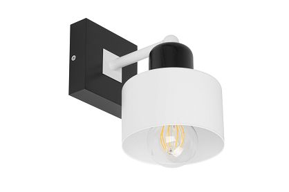 Weiße Wandlampe aus Holz WAND-WE10x10SC Wandleuchte