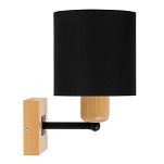 Schwarze Wandlampe aus Holz CL-WAND-SC10x10BU-SC LED Wandleuchte - 3