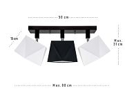 Deckenstrahler Deckenlampe DIA31WESCDPR Deckenleuchte Weiß Schwarz - 3