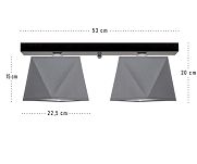 Deckenlampe DIA23GRGRD Deckenleuchte Grau - 3