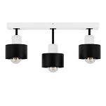 Schwarze Deckenlampe aus Holz SC50x7WE Deckenleuchte 3-flammig - 2