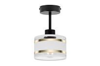 Schwarze Deckenspot Deckenlampe mit weißem Lampenschirm TI-1010SC-WE Deckenleuchte - 3