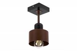 Braune Deckenlampe aus Holz BR10x10SC Deckenleuchte 1-flammig