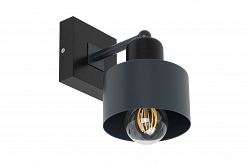 Anthrazite Wandlampe aus Holz WAND-AN10x10SC Wandleuchte