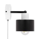 Weiße Wandlampe mit Zugschalter aus Metall SHWAND-OST1010WE Wandleuchte - 3