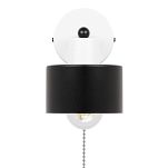 Weiße Wandlampe mit Zugschalter aus Metall SHWAND-OST1010WE Wandleuchte - 4