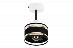 Weiße Deckenspot Deckenlampe mit schwarzem Lampenschirm TI-1010WE-SC Deckenleuchte