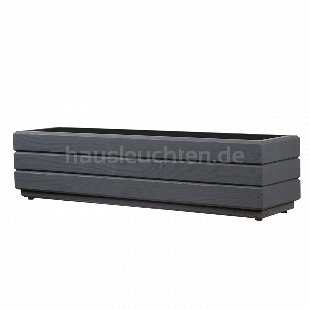 Blumentopf, Pflanzkasten aus Holz ANTHRAZIT GRAU 70DES1717AN 70 x 17 x 17 cm