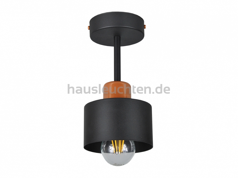 Schwarze Deckenlampe OST1010MO Spot Deckenleuchte Deckenspot 1-flammig