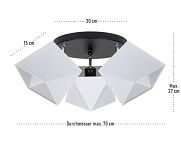 Deckenstrahler Deckenlampe WEWEWE-PR3030SC Weiß - 2