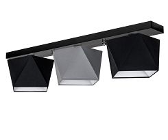 Deckenlampe DIA32SCGRD Deckenleuchte Schwarz Grau