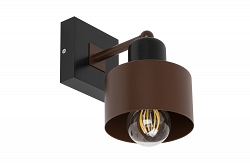 Braune Wandlampe aus Holz WAND-BR10x10SC Wandleuchte