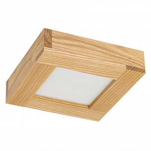 LED-Panel aus Holz Rustikal Deckenleuchte PLA2020-3K-RUSTIKAL 18W Deckenlampe 20x20x5H cm