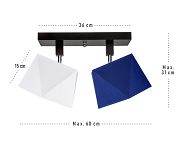 Deckenstrahler Deckenlampe DIA21WEBLDPR Deckenleuchte Weiß Blau - 3