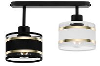 Schwarze Deckenlampe mit zwei Lampenschirme schwarz/weiß TI-3306SC-SCWE Deckenleuchte - 3