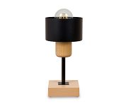 Schwarze Tischlampe aus Holz TI-SC10x10BU Tischleuchte - 3