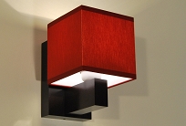 Bordeauxrot Wandlampe