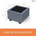 Pflanzkasten GRAU ANTHRAZIT Pflanzkübel aus Holz AB40KAN4030AN 40 x 40 x 30 cm 40KAN4030AN - 2