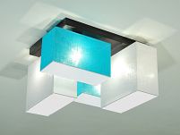 Deckenlampe Deckenleuchte mit Blenden BLEJLS44TUWED TÜRKIS WEIß  - 2