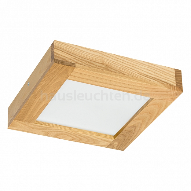 LED-Panel aus Holz Rustikal Deckenleuchte PLA2525-3K-RUSTIKAL 24W Deckenlampe 25x25x5H cm