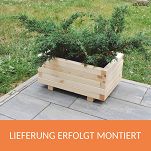 Pflanzkasten Pflanzkübel aus Holz AB60KAN4030 60 x 40 x 30 cm 60KAN4030 - 3