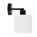 Schwarze Wandlampe mit weißem Lampenschirm WAND-CL-1010SC-WE Wandleuchte - 2
