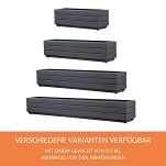 Blumentopf, Pflanzkasten aus Holz ANTHRAZIT GRAU 110DES1717AN 110 x 17 x 17 cm - 4