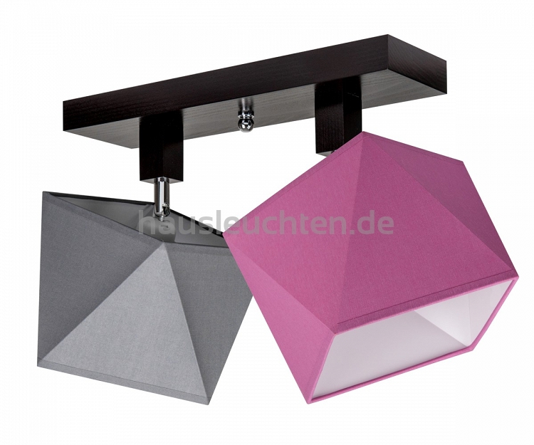 Deckenstrahler Deckenlampe DIA21GRRODPR Deckenleuchte Grau Rosa