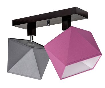 Deckenstrahler Deckenlampe DIA21GRRODPR Deckenleuchte Grau Rosa