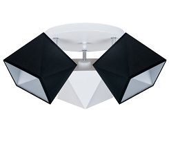 Deckenstrahler Deckenlampe SCWESC-PR3030WE Schwarz Weiß Schwarz