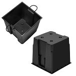 Blumentopf Holz Pflanzkübel Übertopf Blumenkasten 3x Kunststoffeinsätzen Herausnehmbar 91KAN3332 - 5