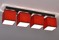 Deckenlampe LLS458D BORDEAUXROT  - 2