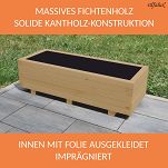 Pflanzkasten EICHE Pflanzkübel aus Holz AB100KAN4030EI 100 x 40 x 30 cm 100KAN4030EI - 4