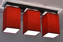 Deckenlampe CLS318D BORDEAUXROT  - 2