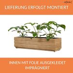 Blumentopf, Pflanzkasten aus Holz EICHE 70DES1717EI 70 x 17 x 17 cm - 3