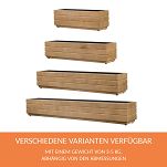 Blumentopf, Pflanzkasten aus Holz EICHE 70DES1717EI 70 x 17 x 17 cm - 4