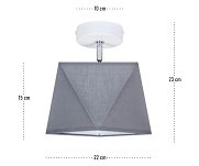 Deckenstrahler Deckenlampe GR-PR1010WE Grau - 3