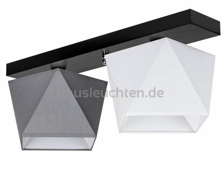 Deckenlampe DIA23GRWED Deckenleuchte Grau Weiß