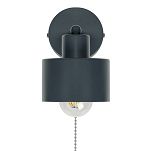 Anthrazite Wandlampe mit Zugschalter aus Metall SHWAND-OST1010AN Wandleuchte - 4