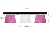 Deckenlampe DIA32ROWED Deckenleuchte Rosa Weiß - 3