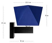 Wandlampe DIAK2BLD Wandleuchte Blau - 3