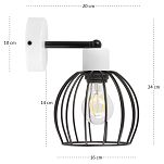 Weiße Wandlampe aus Metall WAND-KU-OST1010WE Wandleuchte - 4