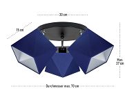 Deckenstrahler Deckenlampe BLBLBL-PR3030SC Blau - 2