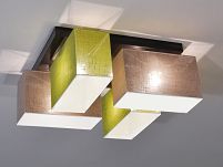 Deckenlampe Deckenleuchte mit Blenden BLEJLS4176D HELLGRÜN GRAU  - 2
