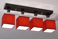 Bordeauxrot Deckenlampe 